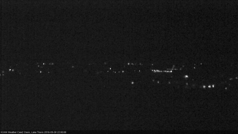 Lake Travis webcam, September 30, 2016 9:15 PM CT