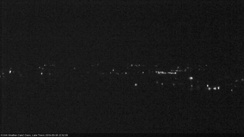 Lake Travis webcam, September 30, 2016 9:25 PM CT