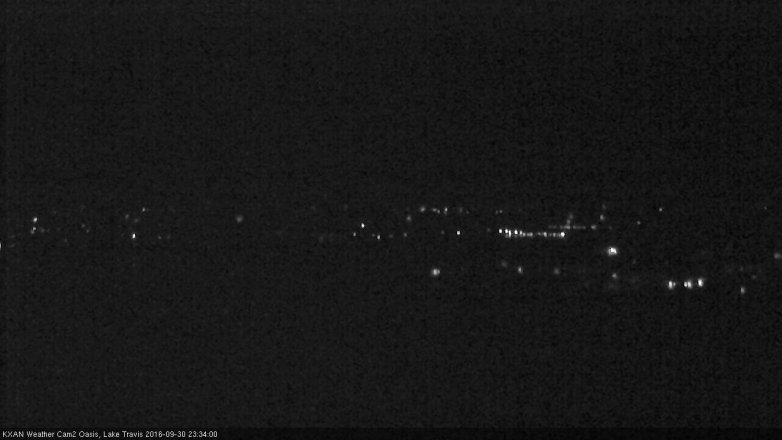 Lake Travis webcam, September 30, 2016 10:40 PM CT