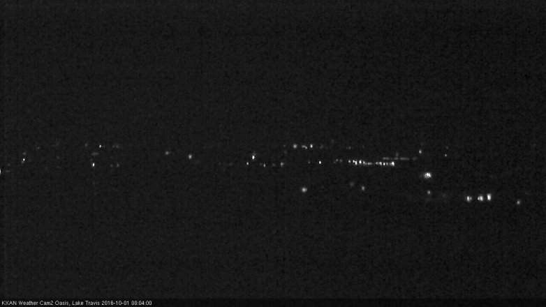 Lake Travis webcam, September 30, 2016 11:10 PM CT
