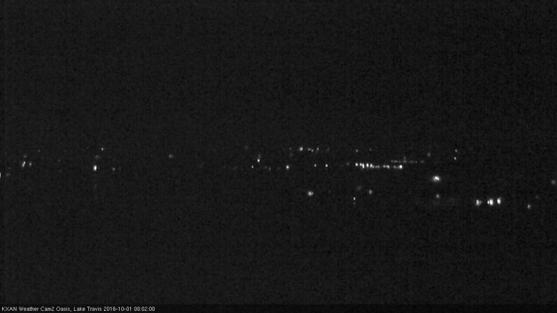 Lake Travis webcam, September 30, 2016 11:15 PM CT