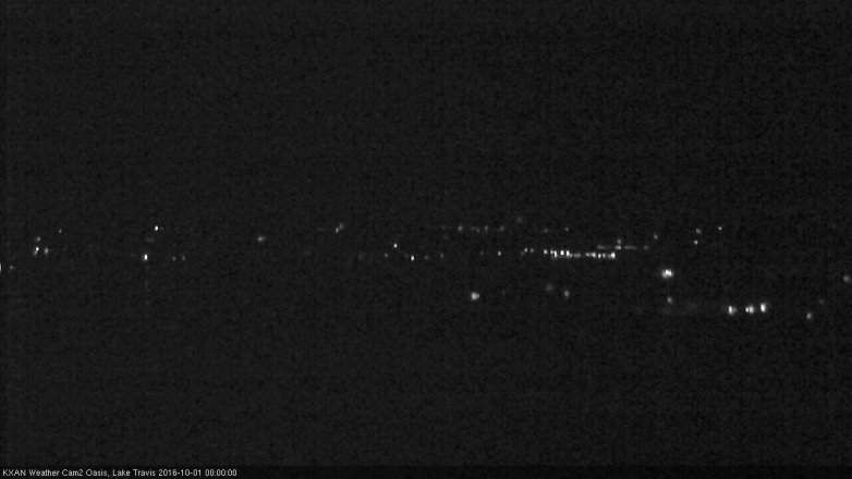Lake Travis webcam, September 30, 2016 11:20 PM CT