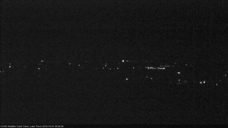 Lake Travis webcam, September 30, 2016 11:40 PM CT