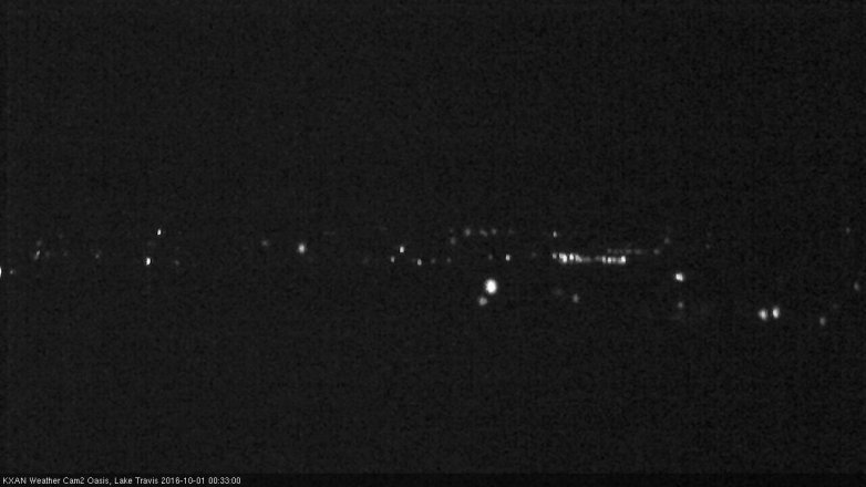 Lake Travis webcam, September 30, 2016 11:50 PM CT