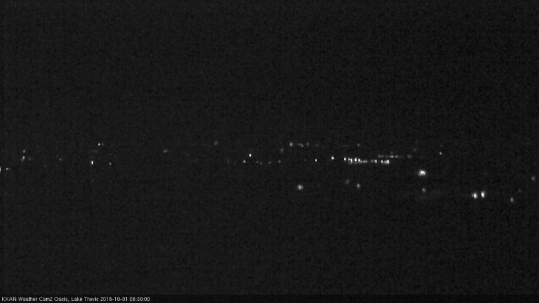 Lake Travis webcam, September 30, 2016 11:55 PM CT