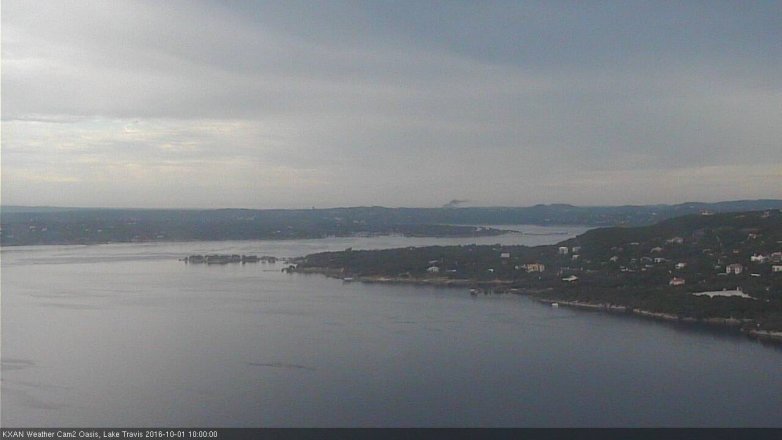 Lake Travis webcam, October 1, 2016 9:10 AM CT