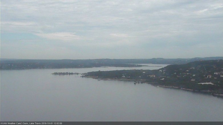 Lake Travis webcam, October 1, 2016 11:05 AM CT