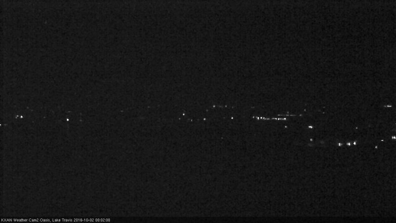 Lake Travis webcam, October 1, 2016 11:05 PM CT