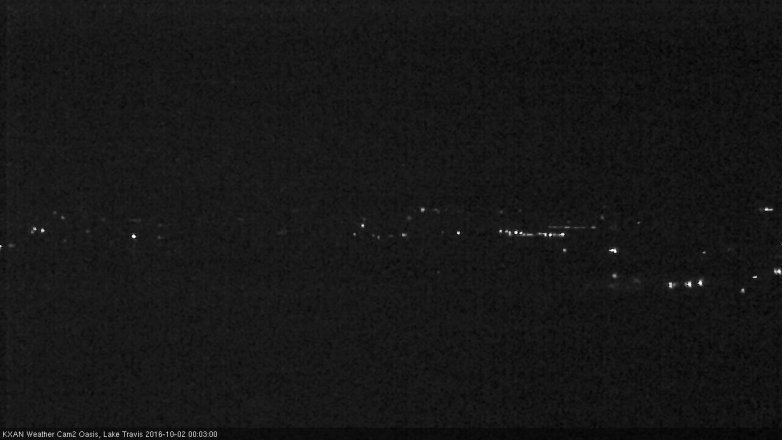 Lake Travis webcam, October 1, 2016 11:10 PM CT
