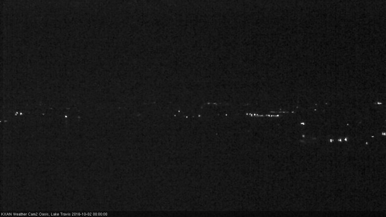 Lake Travis webcam, October 1, 2016 11:25 PM CT