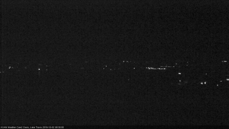 Lake Travis webcam, October 1, 2016 11:35 PM CT