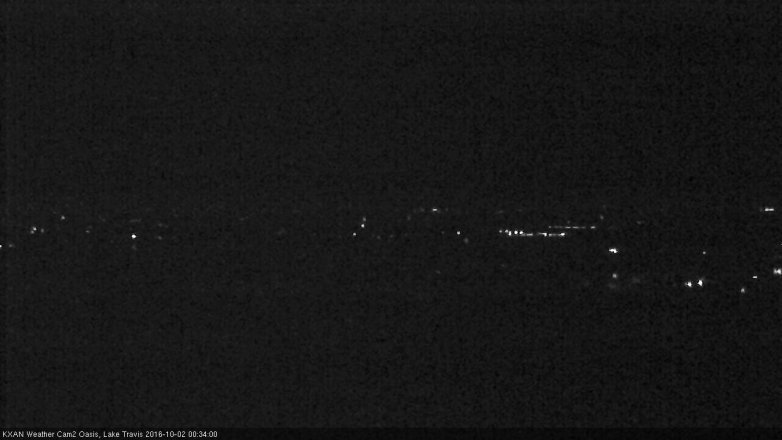 Lake Travis webcam, October 1, 2016 11:55 PM CT