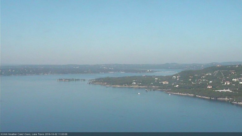 Lake Travis webcam, October 2, 2016 10:30 AM CT