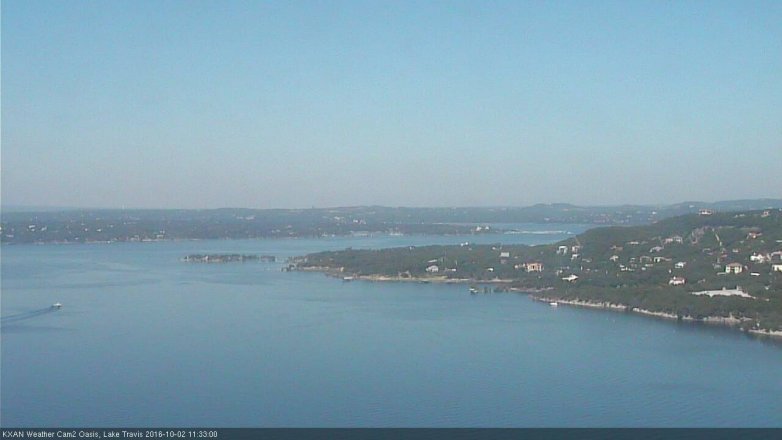 Lake Travis webcam, October 2, 2016 11:00 AM CT