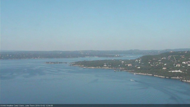 Lake Travis webcam, October 2, 2016 11:35 AM CT