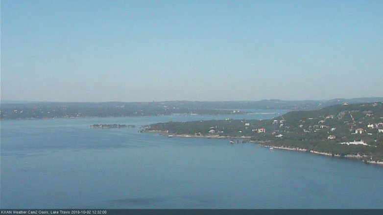 Lake Travis webcam, October 2, 2016 11:45 AM CT