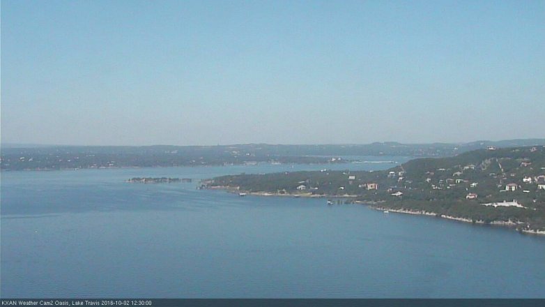 Lake Travis webcam, October 2, 2016 11:50 AM CT