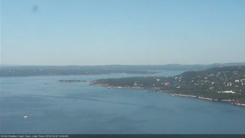 Lake Travis webcam, October 2, 2016 1:25 PM CT