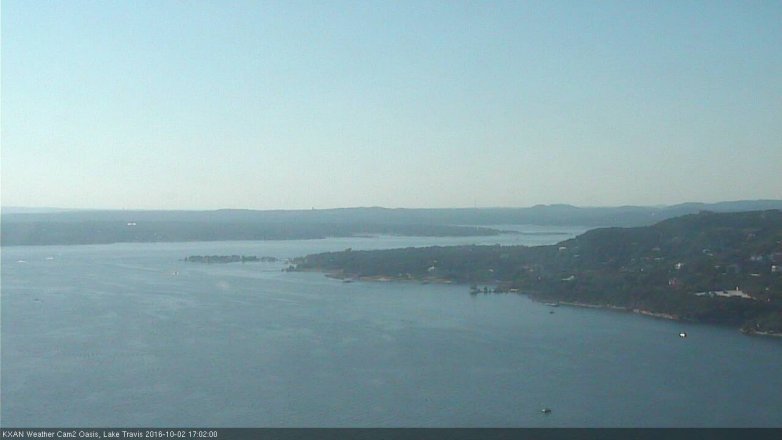 Lake Travis webcam, October 2, 2016 4:10 PM CT