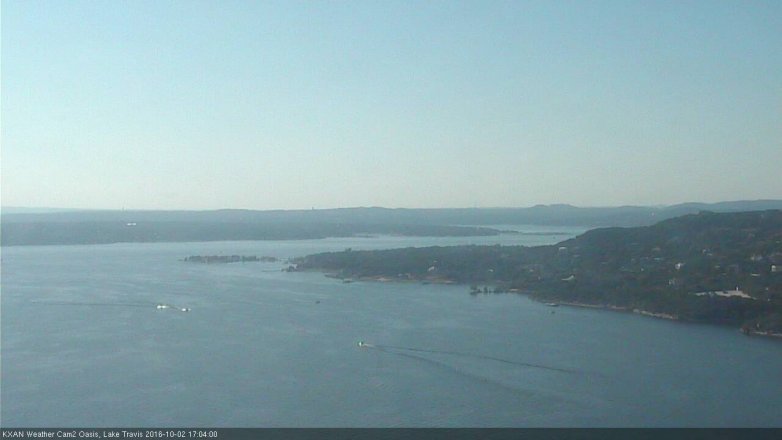 Lake Travis webcam, October 2, 2016 4:15 PM CT