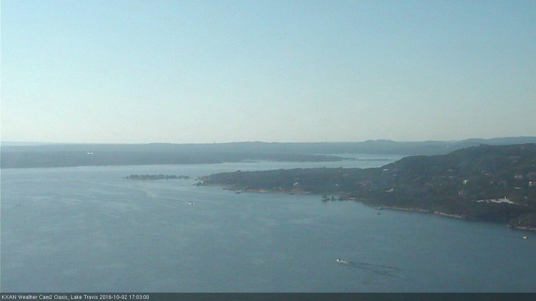 Lake Travis webcam, October 2, 2016 4:30 PM CT