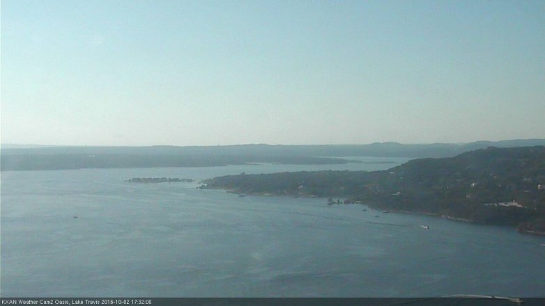 Lake Travis webcam, October 2, 2016 5:00 PM CT