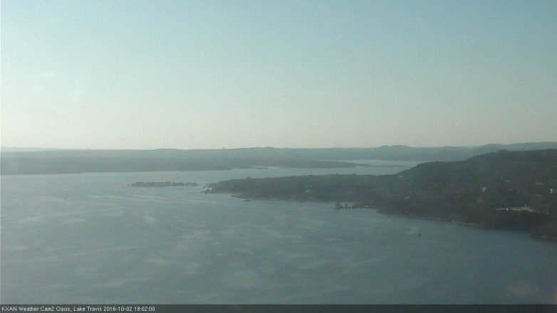 Lake Travis webcam, October 2, 2016 5:15 PM CT