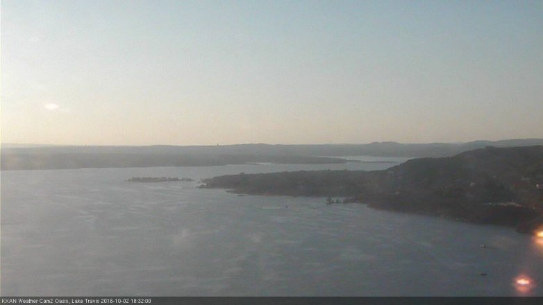 Lake Travis webcam, October 2, 2016 5:40 PM CT
