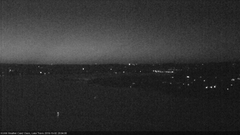 Lake Travis webcam, October 2, 2016 7:10 PM CT