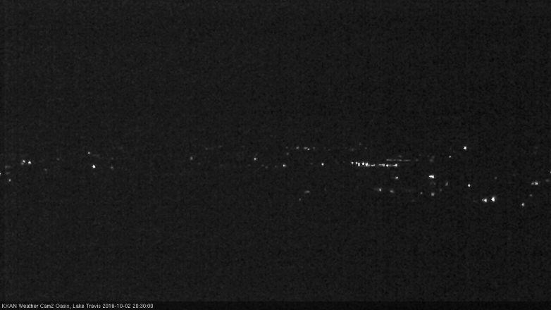 Lake Travis webcam, October 2, 2016 7:35 PM CT