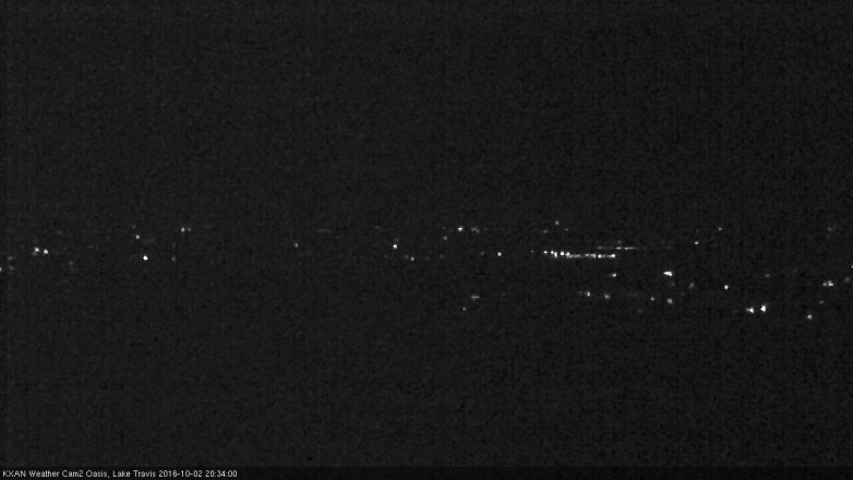 Lake Travis webcam, October 2, 2016 7:45 PM CT