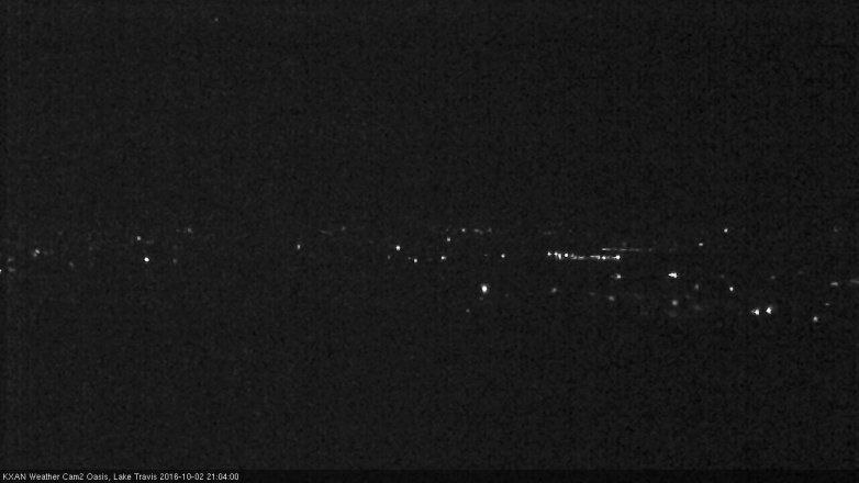 Lake Travis webcam, October 2, 2016 8:10 PM CT