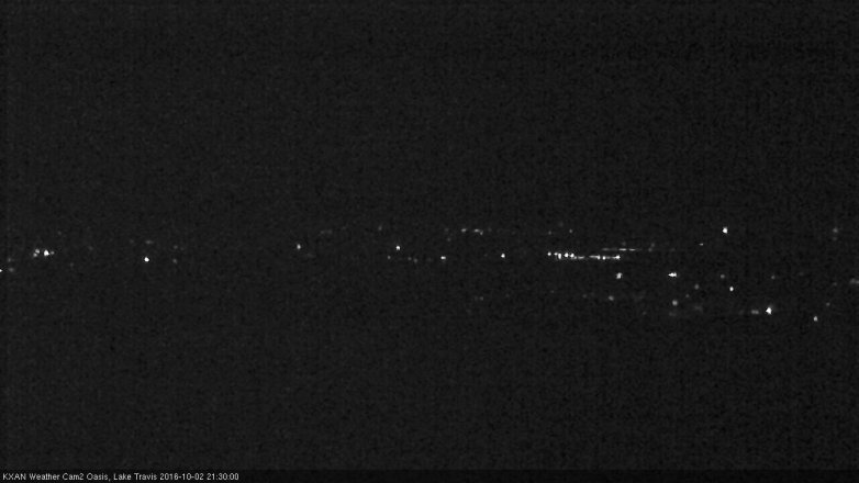 Lake Travis webcam, October 2, 2016 8:45 PM CT