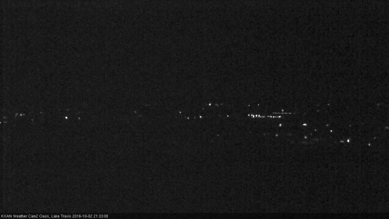 Lake Travis webcam, October 2, 2016 9:00 PM CT