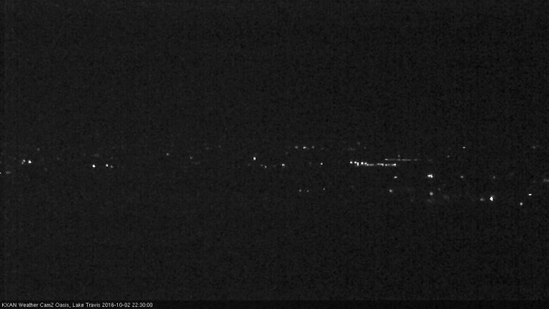 Lake Travis webcam, October 2, 2016 9:35 PM CT