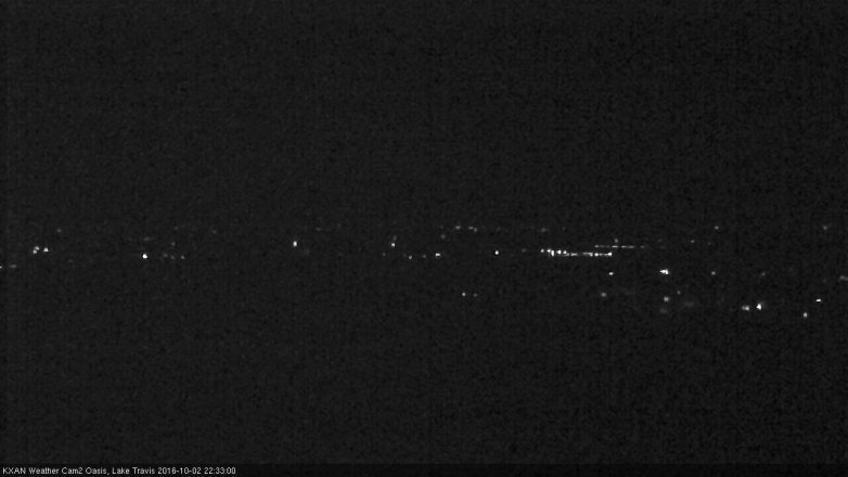 Lake Travis webcam, October 2, 2016 9:45 PM CT