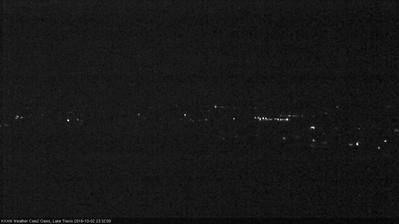 Lake Travis webcam, October 2, 2016 10:35 PM CT