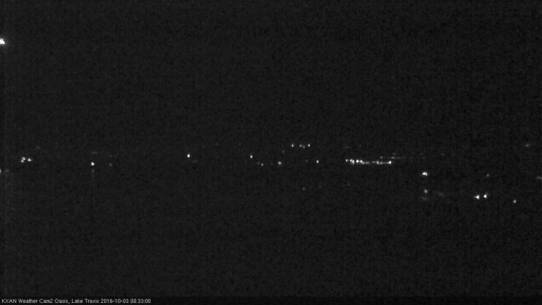 Lake Travis webcam, October 2, 2016 11:45 PM CT