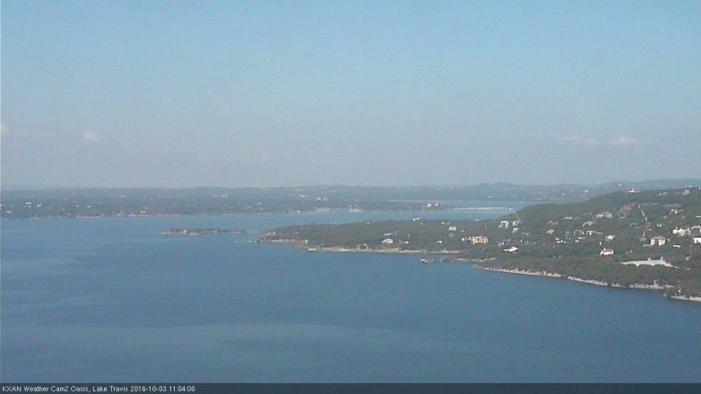 Lake Travis webcam, October 3, 2016 10:35 AM CT