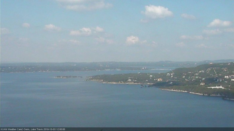 Lake Travis webcam, October 3, 2016 11:15 AM CT