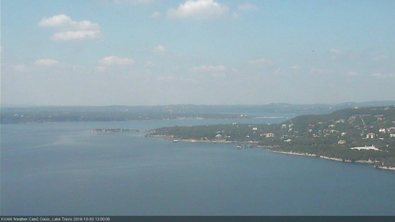 Lake Travis webcam, October 3, 2016 12:20 PM CT