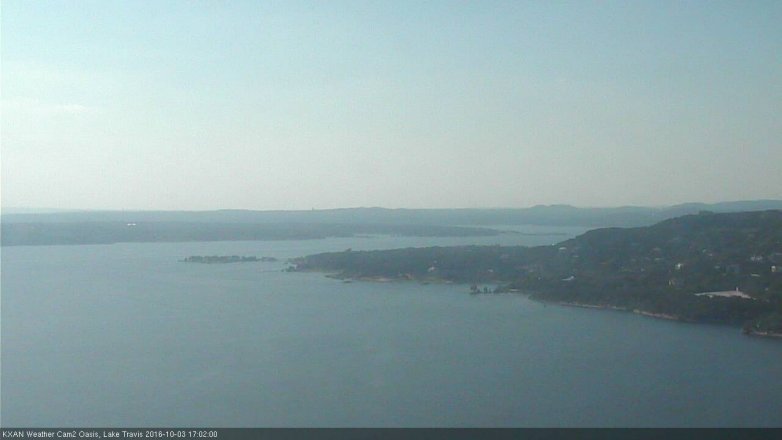 Lake Travis webcam, October 3, 2016 4:10 PM CT