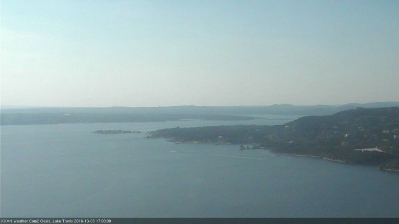 Lake Travis webcam, October 3, 2016 4:30 PM CT