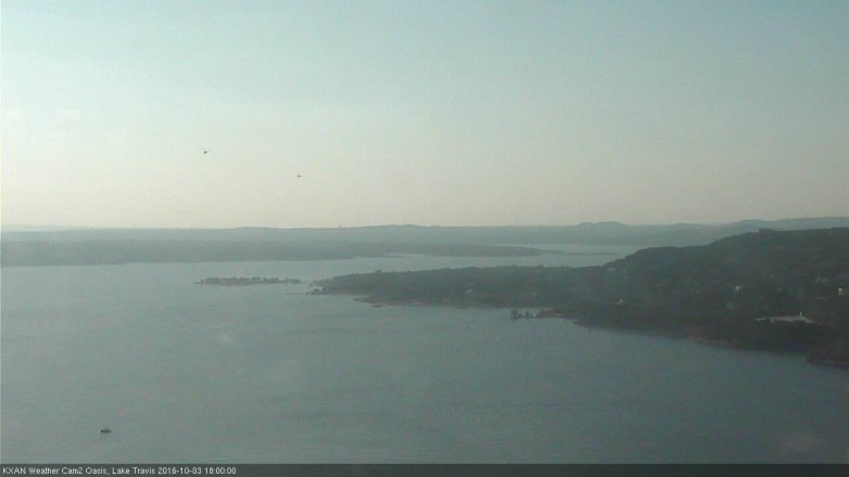 Lake Travis webcam, October 3, 2016 5:30 PM CT