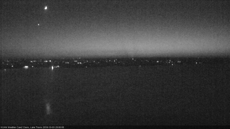 Lake Travis webcam, October 3, 2016 7:10 PM CT
