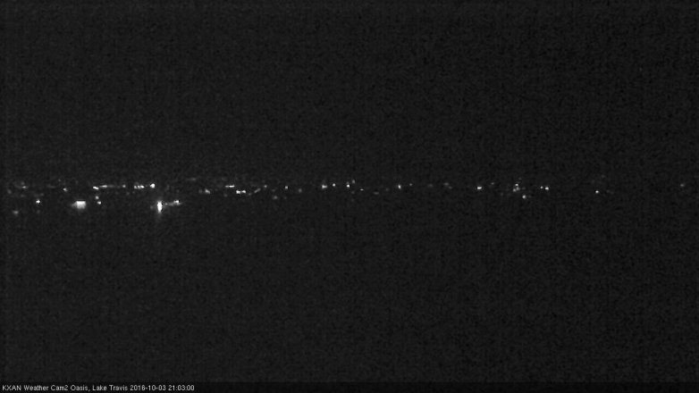 Lake Travis webcam, October 3, 2016 8:20 PM CT