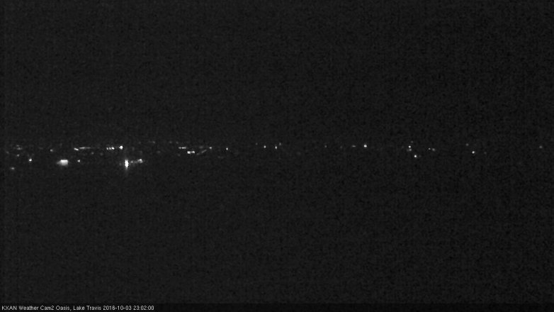 Lake Travis webcam, October 3, 2016 10:25 PM CT