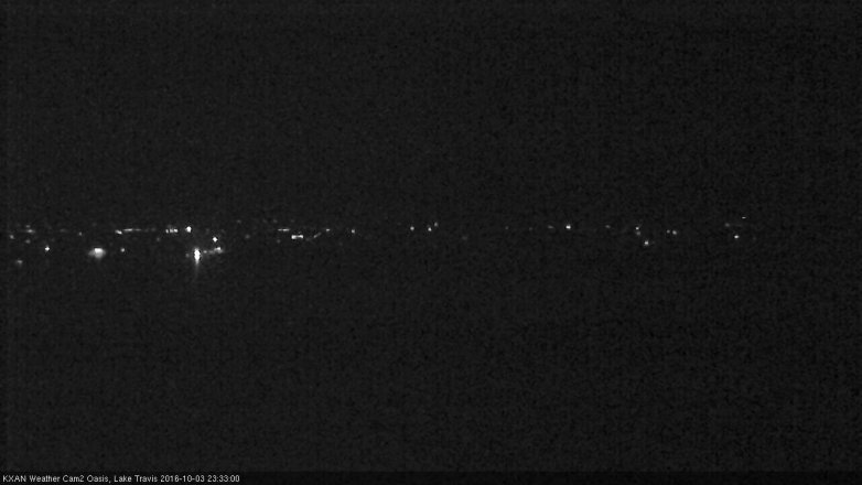 Lake Travis webcam, October 3, 2016 10:40 PM CT