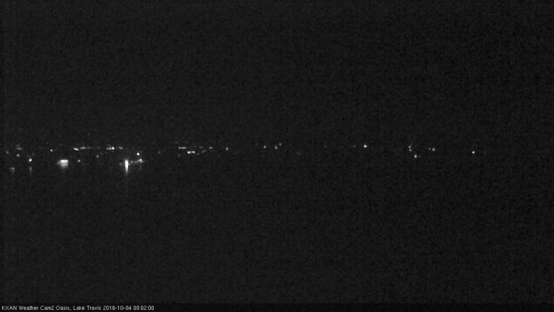Lake Travis webcam, October 3, 2016 11:10 PM CT