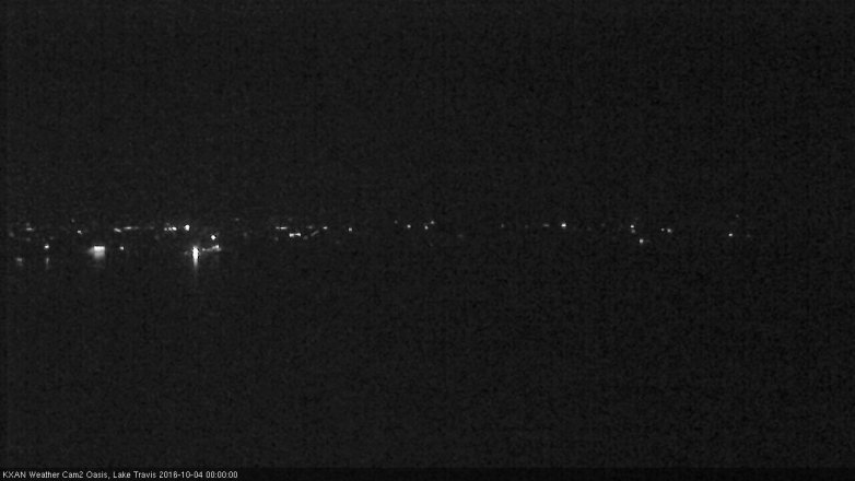 Lake Travis webcam, October 3, 2016 11:20 PM CT